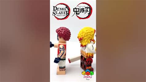 Kyojuro Rengoku And Akaza Lego Minifigure Demon Slayer Unofficial