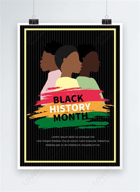 Border Illustration Character Black History Month Template Image