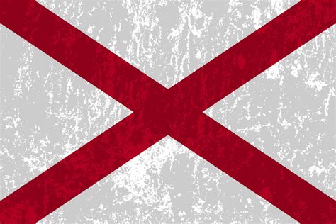 Alabama State Grunge Flag Vector Illustration 11325806 Vector Art At