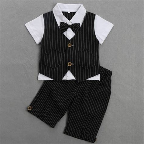 2018 Summer Baby Boy Clothes Sets Gentleman Suit Toddler Boys Clothing