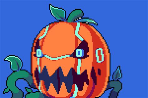 Pixilart Cyber Pumpkin By Prubble Pixels