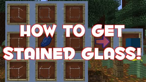 How To Craft Stained Glass Minecraft 17 Youtube