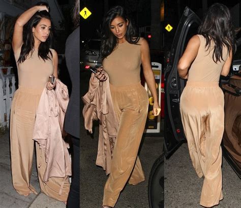 Top Bodysuit Nude Kim Kardashian Pants Wheretoget