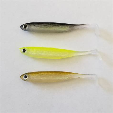 2 Realistic Minnow Soft Lure 3 Pack