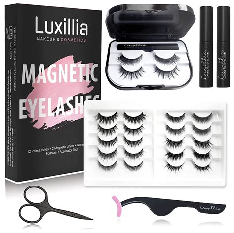 luxillia magnetic eyelashes with eyeliner most natural looking magnetic lashes kit