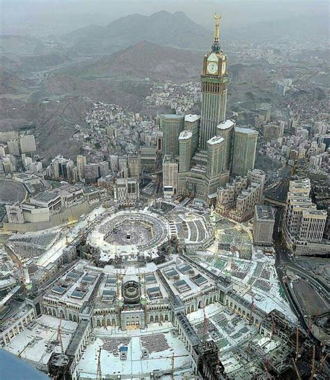 Aerial View Of The Masjid Al Haram Makkah Islamic Thinking