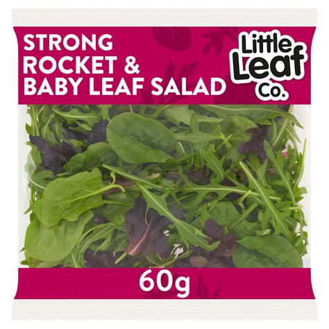 Little Leaf Co Strong Rocket And Baby Leaf Salad 60g Salads Iceland