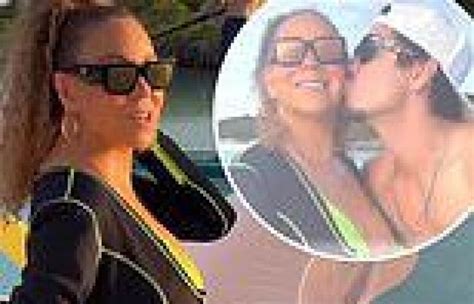 Mariah Carey Showcases Her Curvy Physique As She Spends Quality Time