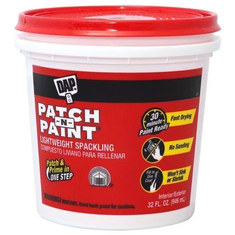Dap Patch N Paint 32 Oz Premium Grade Lightweight Spackling 01611
