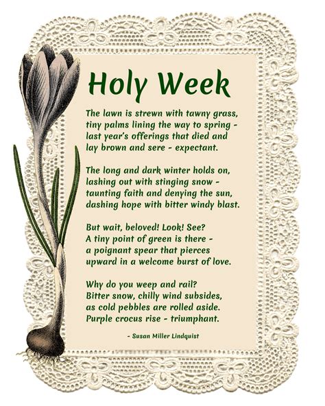Holy Week Original Poem Peterborough United Methodist Church
