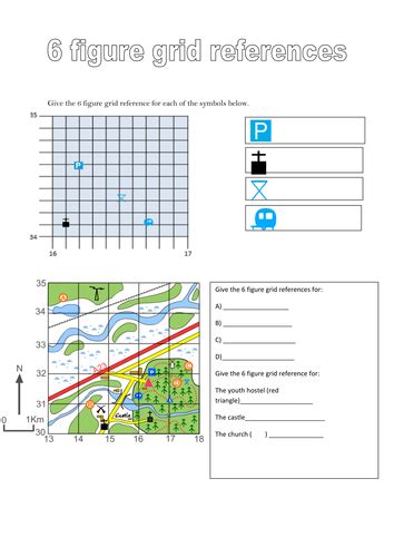 Ks3 Unit Map Skills L8 6 Figure Grid References Teaching Resources