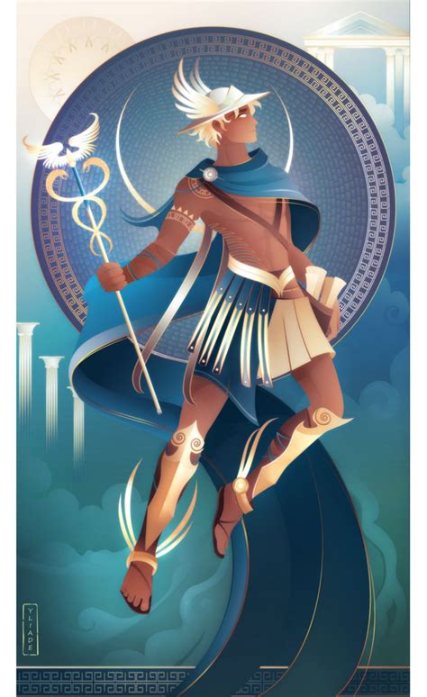 Hermes Greek Mythology By Yliade On Deviantart Greek Mythology Art