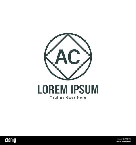 Ac Letter Logo Design Creative Modern Ac Letters Icon Illustration