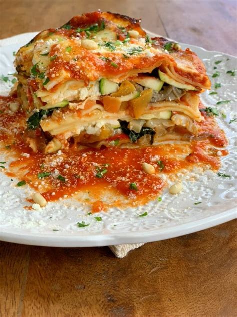 Easy Roasted Vegetable Lasagna With No Boil Noodles Proud Italian Cook