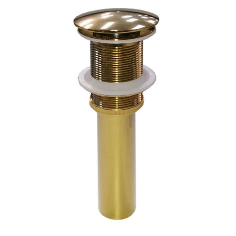 Bonde lavabo universelle avec ou sans trop plein redécoupable, abs blanc. Bonde lavabo clic-clac laiton doré