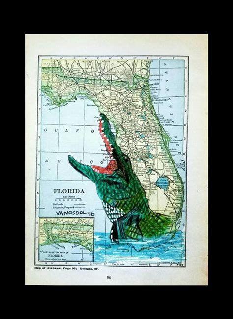 Alligators In Florida Map Wells Printable Map