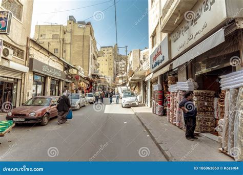 Streets Of Amman Jordan Editorial Image Image Of Middle 186063860