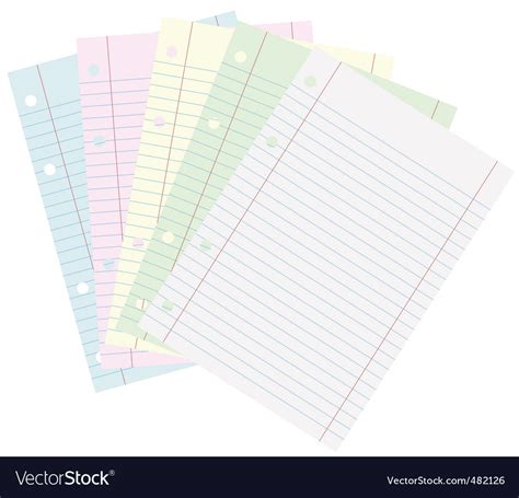 School Papers Royalty Free Vector Image Vectorstock