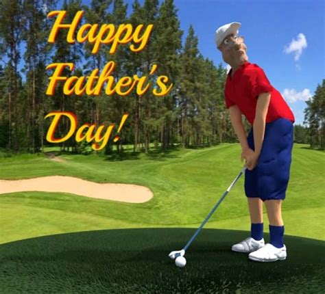 Happy Fathers Day Golfer Free Happy Fathers Day Ecards 123 Greetings