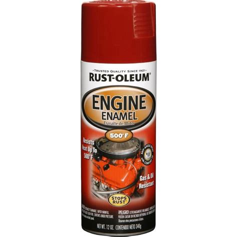 Rust Oleum Automotive 12 Oz 500 Degree Chrysler Industrial Red Engine