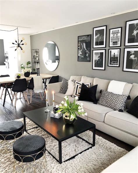 Black And White Modern Black Metal Living Room Decor Modern Living