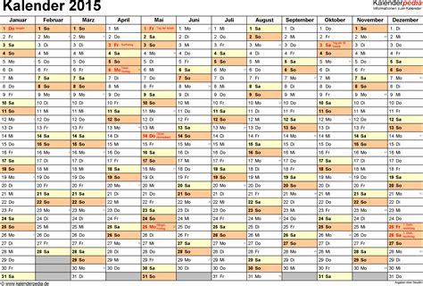 Kalender 2015 Zum Ausdrucken Als Pdf 16 Vorlagen Kostenlos