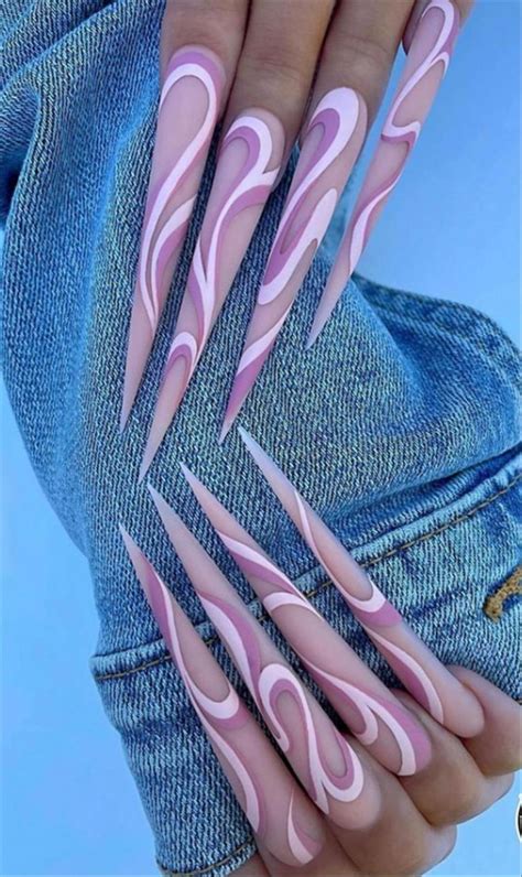 35 Cool Stiletto Nails Design For Winter Nail 2021 Trends