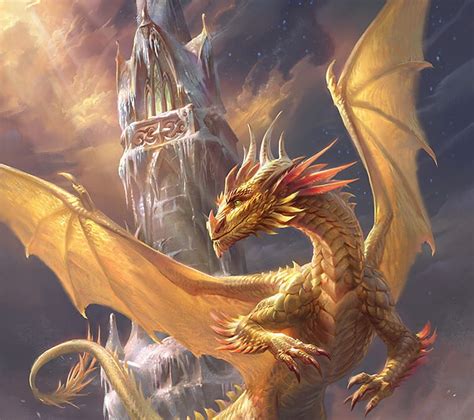 Free Download Gilthias The Golden Dragon Dragon Wings Fantasy