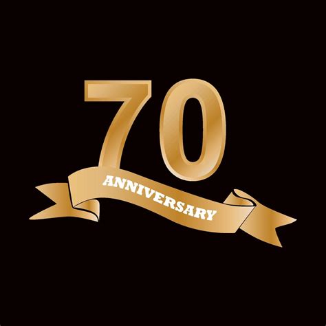 70 Year Anniversary Celebration Vector Design Illustration 2231466