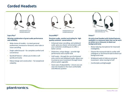 Plantronics Headsets Amplifers Telephone Headset Systme Headband