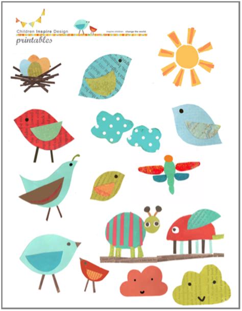 Cutout Bird Printable For Kids Todays Mama