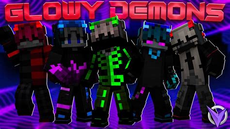 Glowy Demons By Team Visionary Minecraft Skin Pack Minecraft