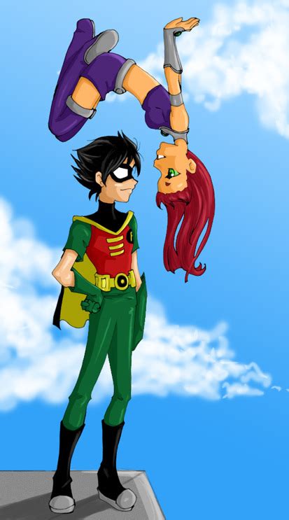Robin And Starfire Couples De Teen Titans Fan Art 11201424 Fanpop