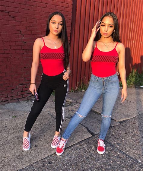 Pinterest Danicaa ️ Twin Outfits Matching Outfits Best Friend Red