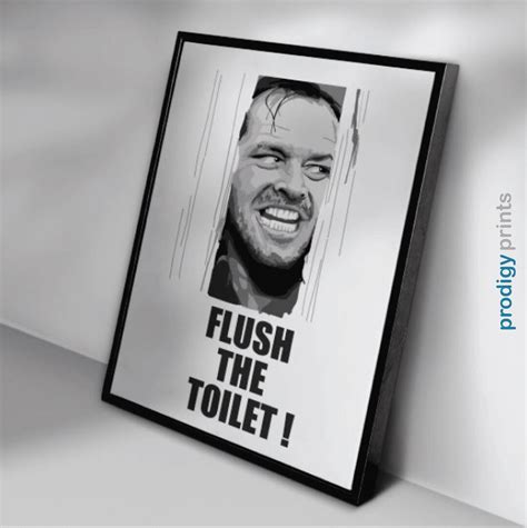 flush the toilet bathroom wall art bathroom humor bathroom etsy
