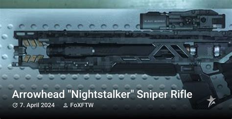 Arrowhead Nightstalker Sniper Rifle Star Citizen Wiki
