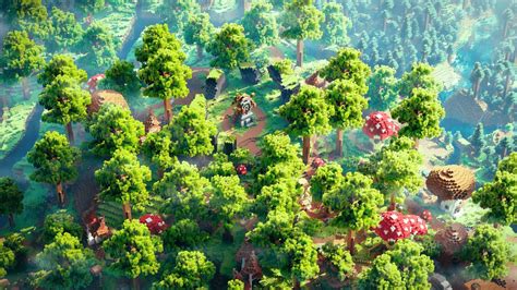 Artstation Fairy Forest For Nft Project Happy Homies In Minecraft
