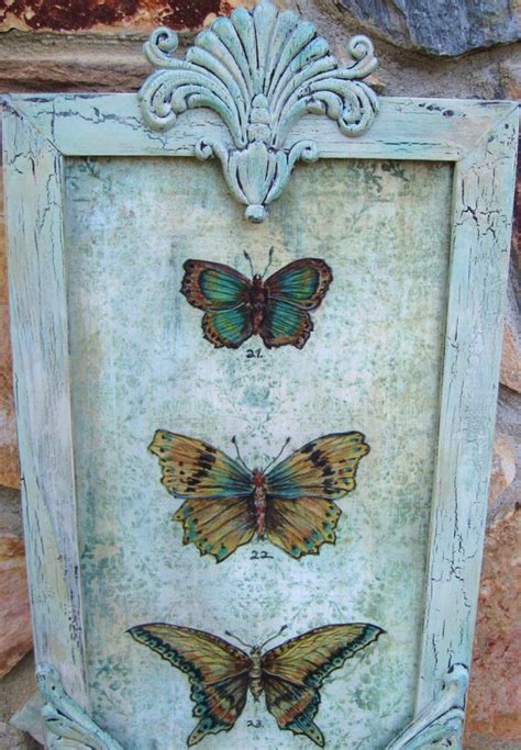 Items Similar To Butterfly Art Vintage Painting Butterflies Specimen