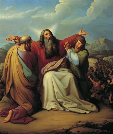 Moses Praying For Victory By Leopold Kupelwieser Artvee