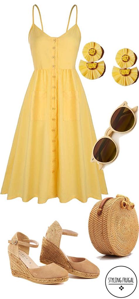 Yellow Summer Dress Yellow Dress Summer Summer Dresses Sundresses