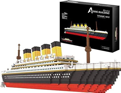 Amazon Com AXSDXA Titanic Ship Model Building Block PCS Mini Blocks Titanic Model Building