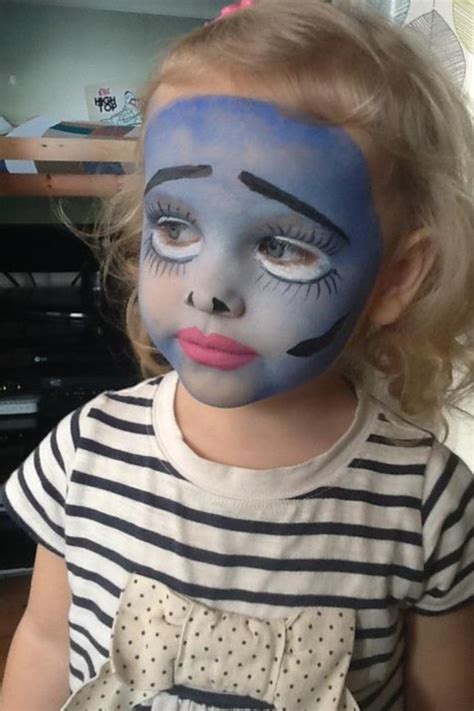 My Daughters Corpse Bride Face Paint Corpse Bride Face Painting