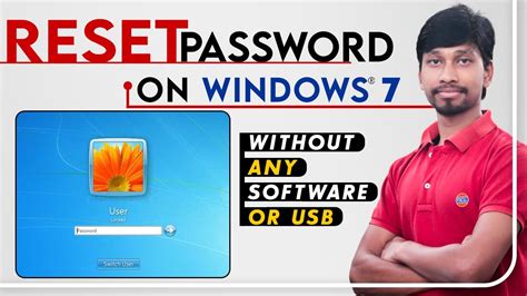 How To Reset Windows 7 Password Without Any Software Or Usbcddvd New Computer Link Youtube