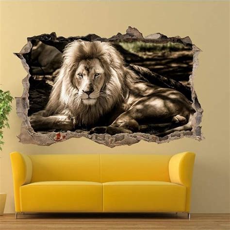 Powerful Captivating And Majestic Lion Wall Art Animal Wall Decor