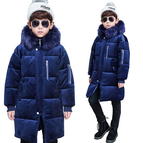 Kids Winter Coats Jacket For Boys Down Jackets Teenage Boys Long Coats