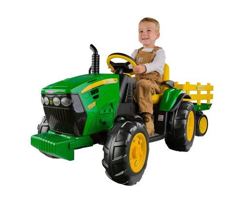 Peg Perego John Deere Ground Force 12 Volt Tractor Ride On Savvy