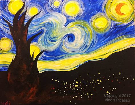 Pablo Picasso Famous Paintings Starry Night