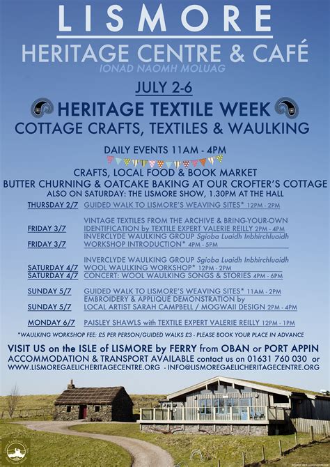 Cottage Crafts Vintage Textiles Guided Walks And Wool Waulking Failte