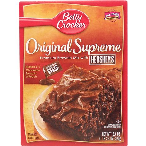 Betty Crocker Original Supreme Premium Brownie Mix With Hershey184oz