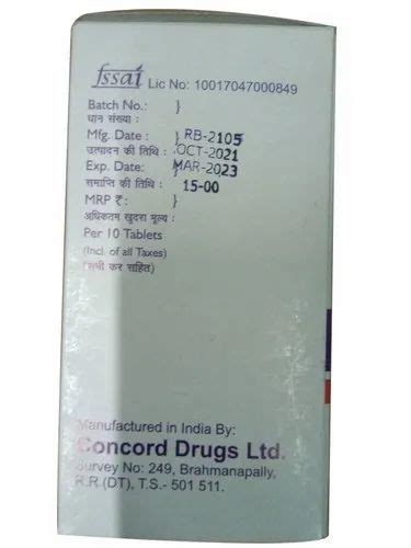 10mg Riboflavin Tablets At Rs 120box Vitamin B2 Capsules In Chennai Id 24768443588